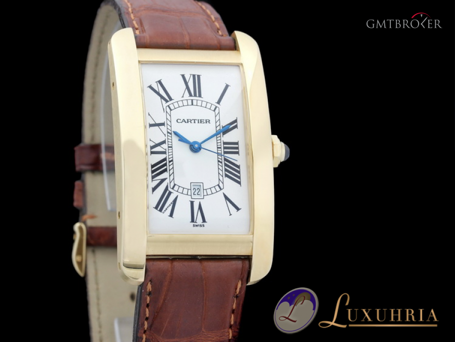 Cartier Tank Americaine 18kt Gelbgold Faltschliesse  448 x W2603156 817922