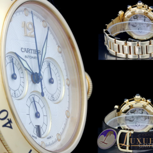 Cartier Pasha Chronograph Automatic Datum 18kt Gelbgold mi W30140D1 525903