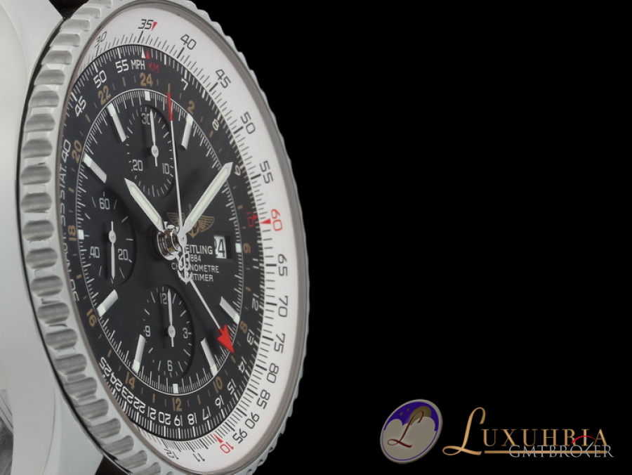 Breitling Navitimer World GMT Chronograph Edelstahl 46mm A24322 793101