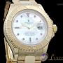 Rolex Yacht-Master 18kt Gelbgold White Mother of Pearl M