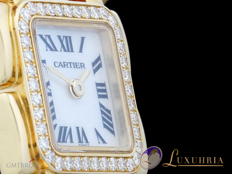 Cartier Panthere Ruban mit Besatz  with Diamond Bezel  ca nessuna 482597