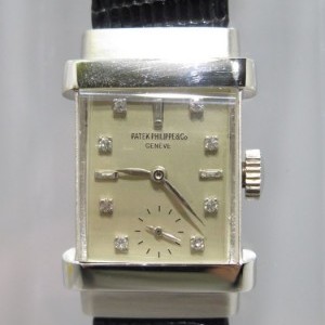 Patek Philippe Carre Vintage Platinium 1450 Platine Cadran Argent nessuna 228555