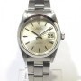 Rolex Date Vintage Full Steel Silver Dial With Sticks In