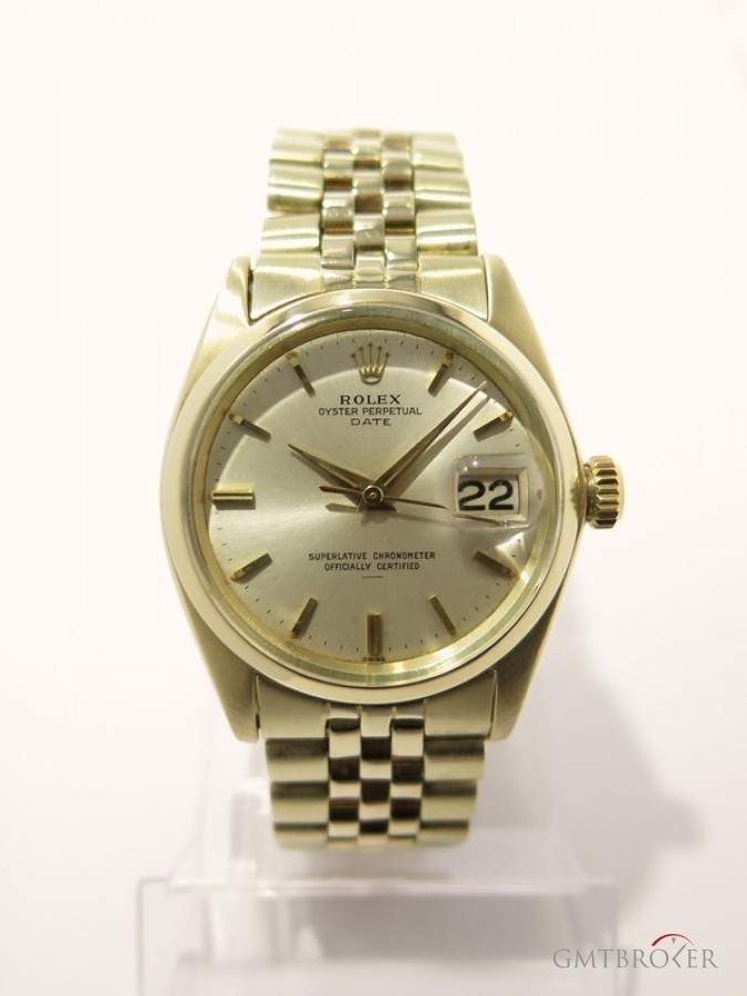 Rolex Date Underline Vintage Rare Or Jaune 18k Cadran Ch nessuna 217727