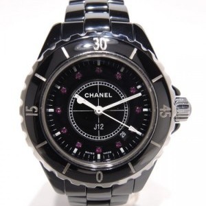 Chanel J 12 Black Ceramic Sapphire Indexes Full Black Cer nessuna 519845