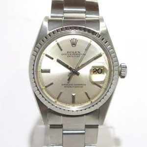 Rolex Datejust 1603 Silver Dial Special Fluted Bezel Ful nessuna 561757