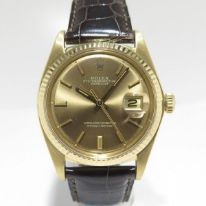 Rolex Datejust Vintage Gold 1601 Or Jaune 18k Cadran Sub nessuna 383231