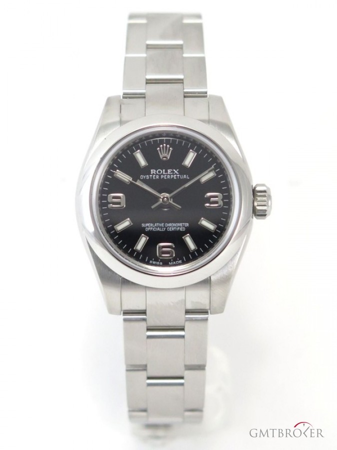 Rolex Lady Oyster Perpetual 176200 Full Steel Black Dial nessuna 634209