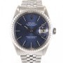 Rolex Datejust 1603 Full Steel Blue T Swiss T Dial Stick