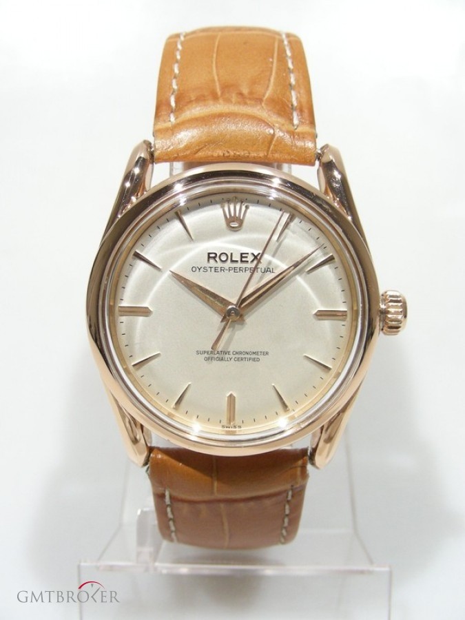 Rolex Bombay Pink Gold 6290 Or Rose Cadran Argent Index nessuna 219711