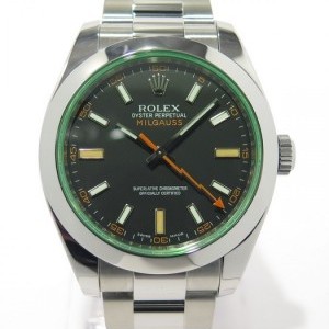 Rolex Milgauss Green 116400 Gv Complet Acier Glace Verte nessuna 218527