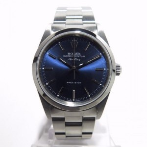 Rolex Air King 14000 With Papers P Series Full Steel Blu nessuna 478557