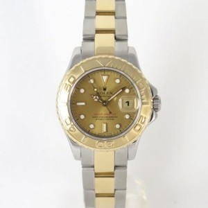 Rolex Lady Yachtmaster 69623 Golden Dial Yellow Gold 18k nessuna 571549