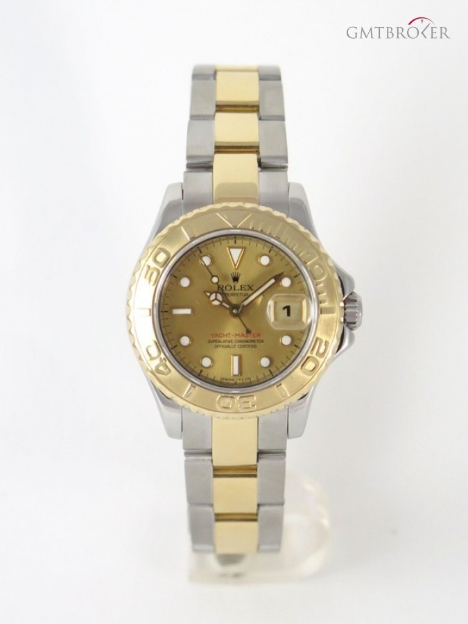 Rolex Lady Yachtmaster 69623 Golden Dial Yellow Gold 18k nessuna 571549
