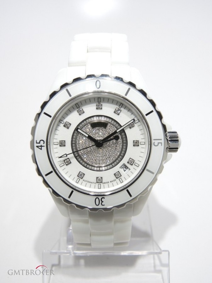Chanel J 12 H1759 Diamond Full White Ceramic White Dial W nessuna 494679