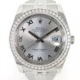Rolex Datejust 116244 Diamond Bezel Silver Dial Full Set
