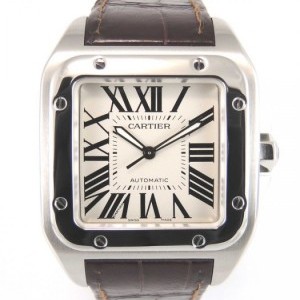 Cartier Santos 100 Xl 2656 Full Set Ref 2656 Steel Case 38 nessuna 644781