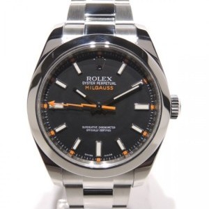 Rolex Milgauss 116400 With Papers Full Steel Black Dial nessuna 548745