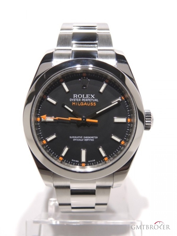 Rolex Milgauss 116400 With Papers Full Steel Black Dial nessuna 548745
