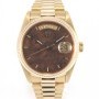 Rolex Day Date 18038 Wood Mahogany Acajou Dial With Pape