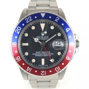 Rolex Gmt Master 1675 Pepsi Steel Mark V Dial With Paint nessuna 694363