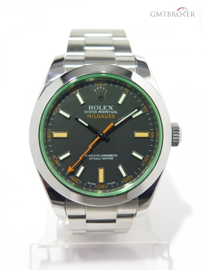Rolex Milgauss Green 116400 Gv Acier Glace Verte Cadran nessuna 232495
