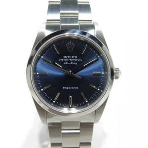 Rolex Airking 14000 Blue With Papers A Series Steel Blue nessuna 559823