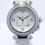 Cartier Pasha 2528 White Gold 18k On Leather Silver Dial D