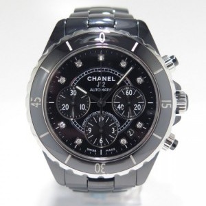 Chanel J 12 Chronograph H2419 Cramique Noire Cadran Noir nessuna 380425