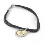 Bulgari Cuore Gold Steel And Diamonds Leather Necklace Wit