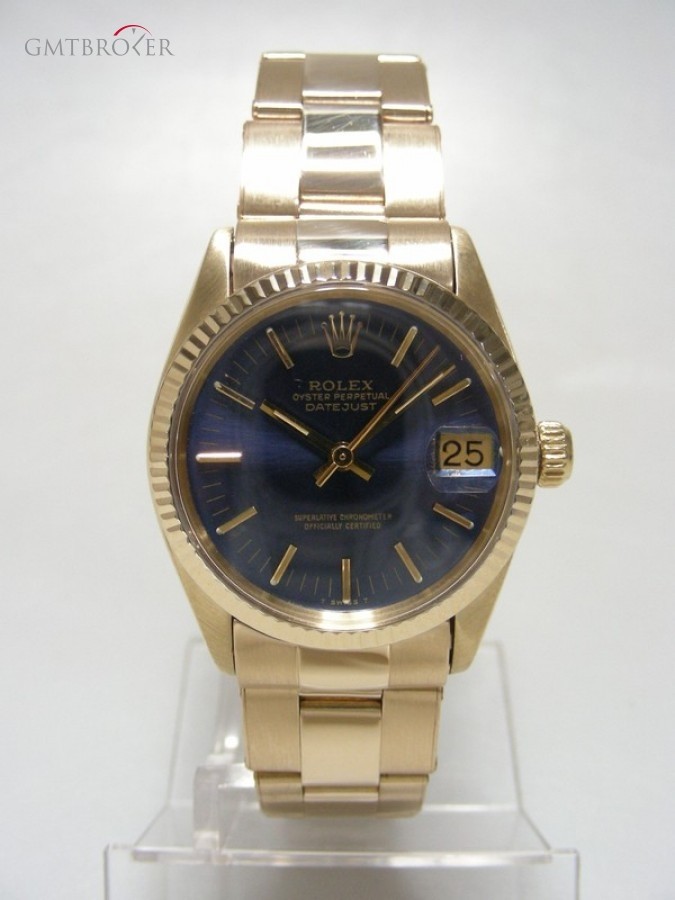 Rolex Mid Size Gold 6827 Datejust Vintage Complet Or Jau nessuna 219063