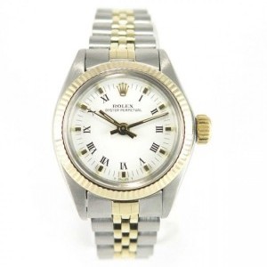 Rolex Lady Oyster Perpetual 6719 Yellow Gold 18k And Ste nessuna 665687