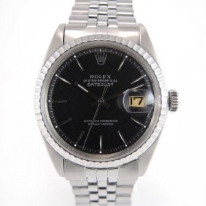 Rolex Datejust Vintage 1603 Full Steel Black Dial With S nessuna 600389