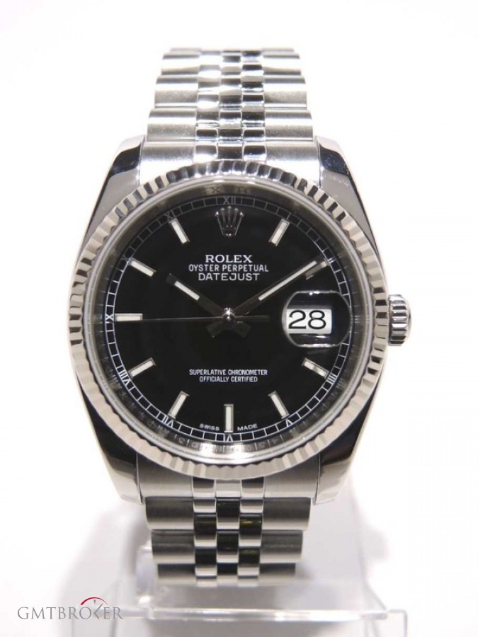 Rolex Datejust 116234 With Papers Full Steel Black Dial nessuna 556099