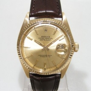 Rolex Datejust Vintage Ref 1601 Or Jaune 18 Carats Sur C nessuna 220133