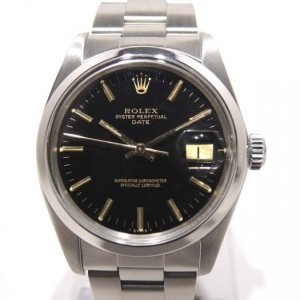Rolex Date Vintage 1500 With Papers Full Steel Black Dia nessuna 545379
