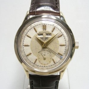 TAG Heuer Classique Calendrier Complet Or Plaqu Sur Cuir Cad nessuna 218189