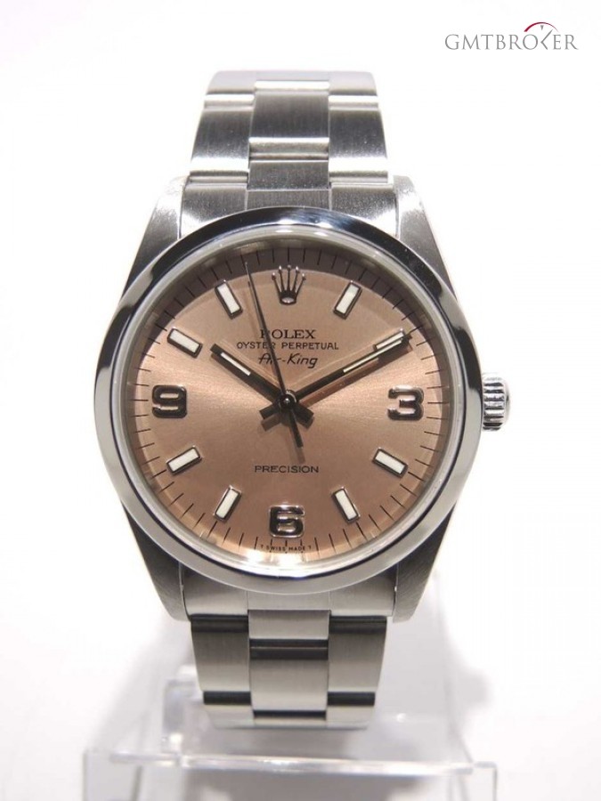 Rolex Airking 14000 With Papers U Series Full Steel Rose nessuna 556319