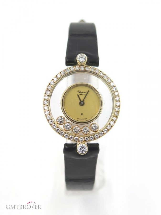 Chopard Happy Diamonds 203926 0001 Yellow Gold On Leather nessuna 692515