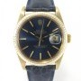 Rolex Datejust 18k Yellow Gold Blue Dial With Box 18k Ye