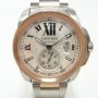 Cartier Calibre De  3299 Calibre Rose Gold And Steel Or Ro