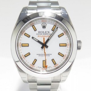 Rolex Milgauss Modern White 116400 V Series Acier Jamais nessuna 378877