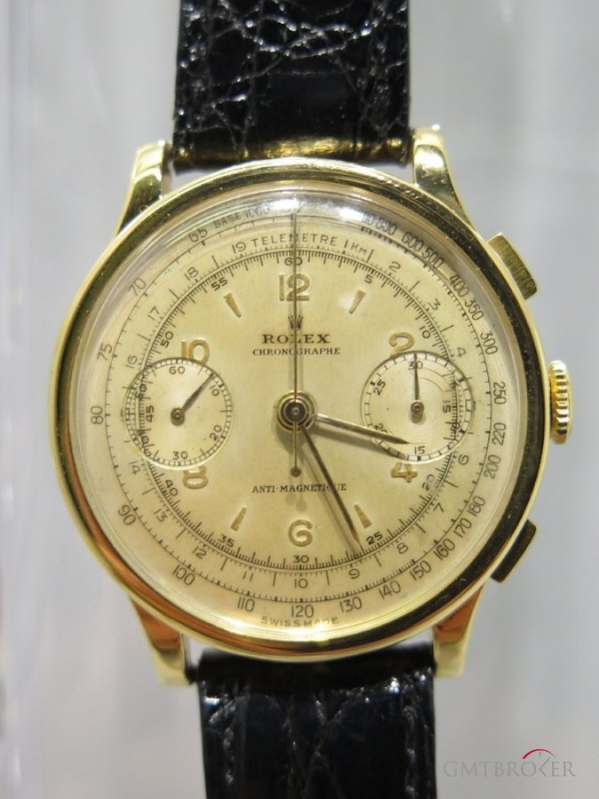 Rolex Chronograph Vintage 2508 Rare Model Or Jaune 18k C nessuna 229371
