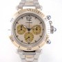 Cartier Pasha Chrono Ref 1032 2 Tone Full Gold And Steel G
