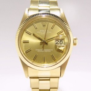Rolex Date Vintage Gold 15038 Bronze Dial Full Yellok Go nessuna 447209
