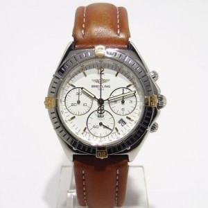 Breitling Chrono Sextant B555 Steel And Gold Case On A Leath nessuna 467701
