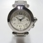 Cartier Pasha Rf 2324 Complet Acier Cadran Blanc Index Ara