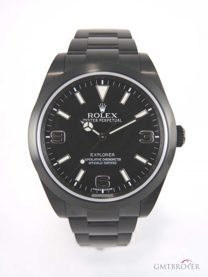 Rolex Explorer I 39 Mm All Black Pvd 214270 With Papers nessuna 630869