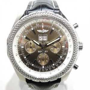 Breitling Bentley A44362 With Box Steel Case On A Leather Ba nessuna 511903