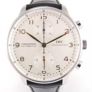 IWC Portugaise 3714 Full Set Steel Case On A Leather B nessuna 598959